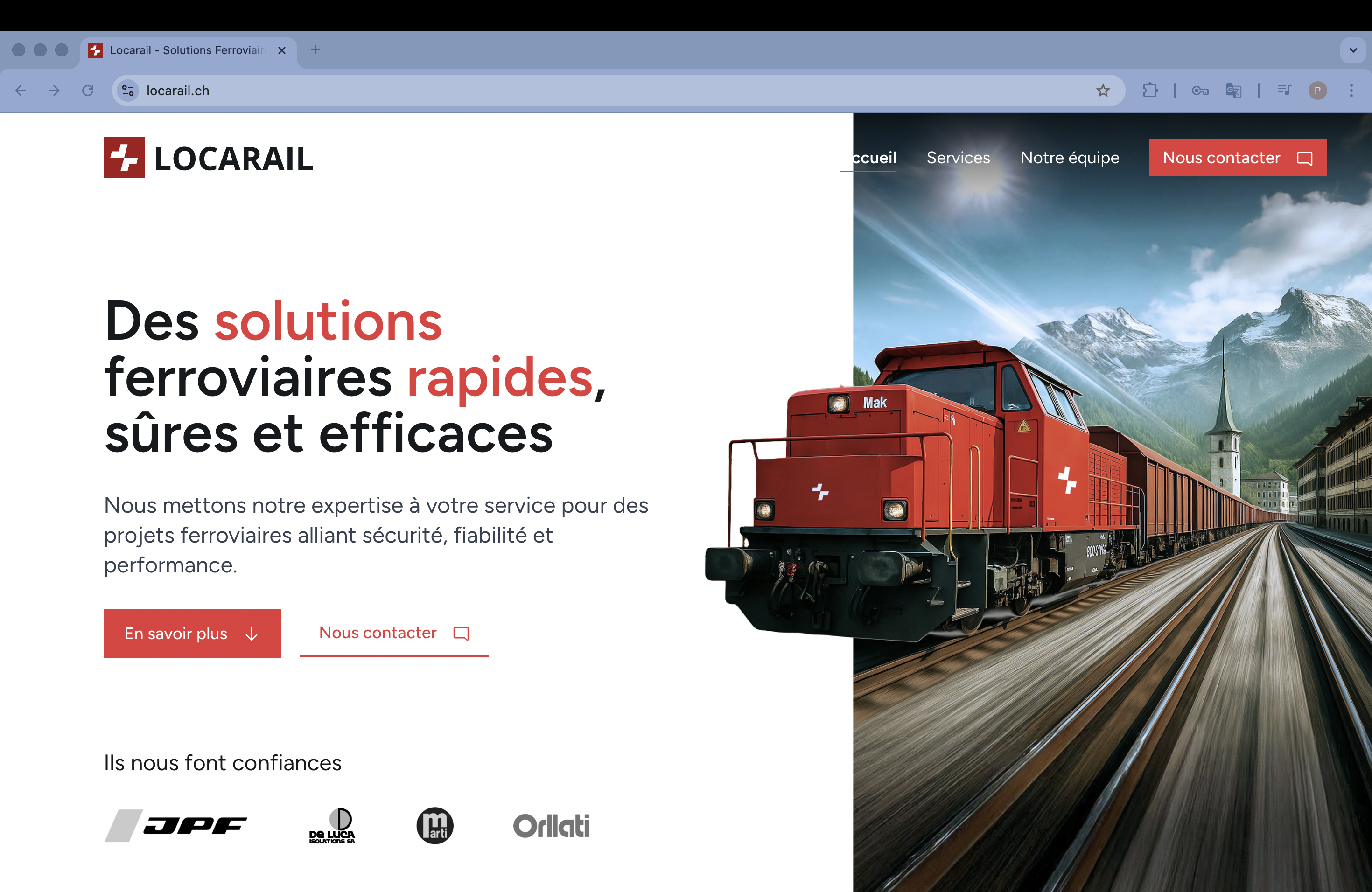 Locarail — Accueil
